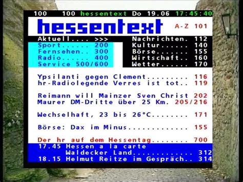 hr-text 100|hessen fernsehen videotext.